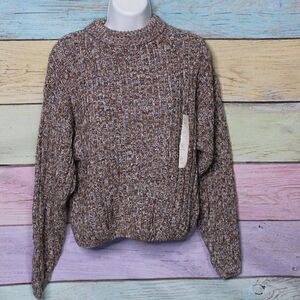 Women's Drop Shoulder Rib Knit Sweater